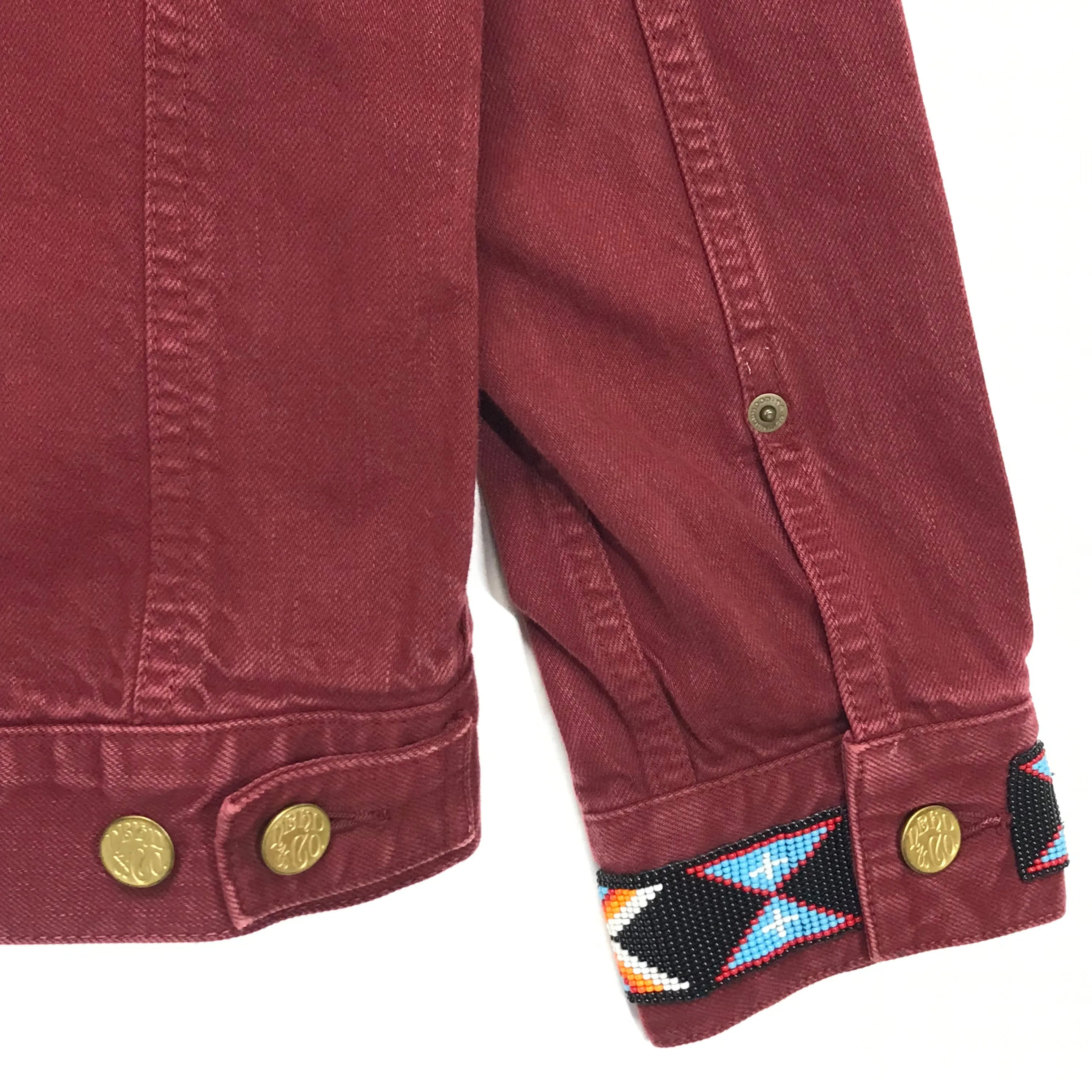 [S] Neighborhood Stockman Denim Jacket Burgundy