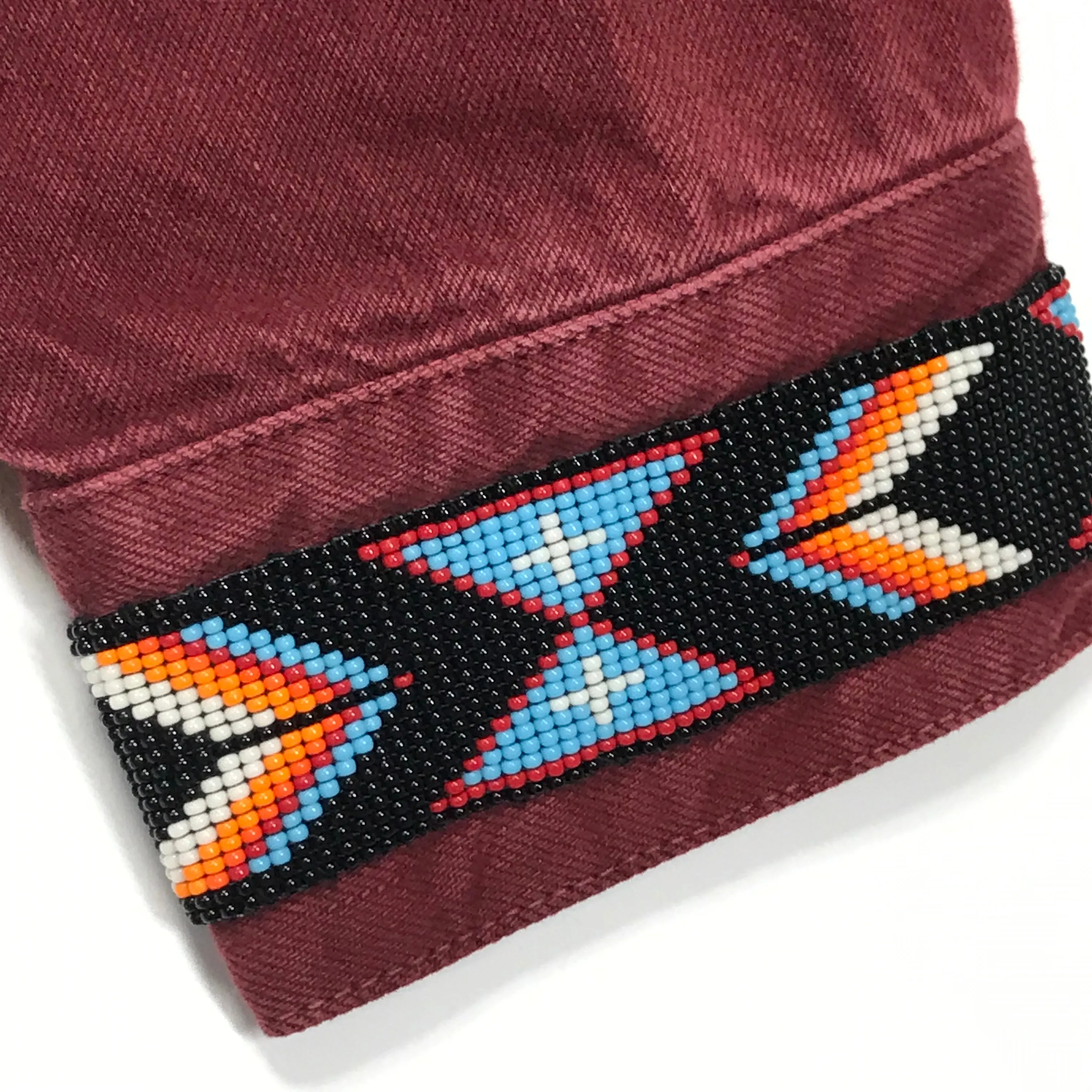 [S] Neighborhood Stockman Denim Jacket Burgundy