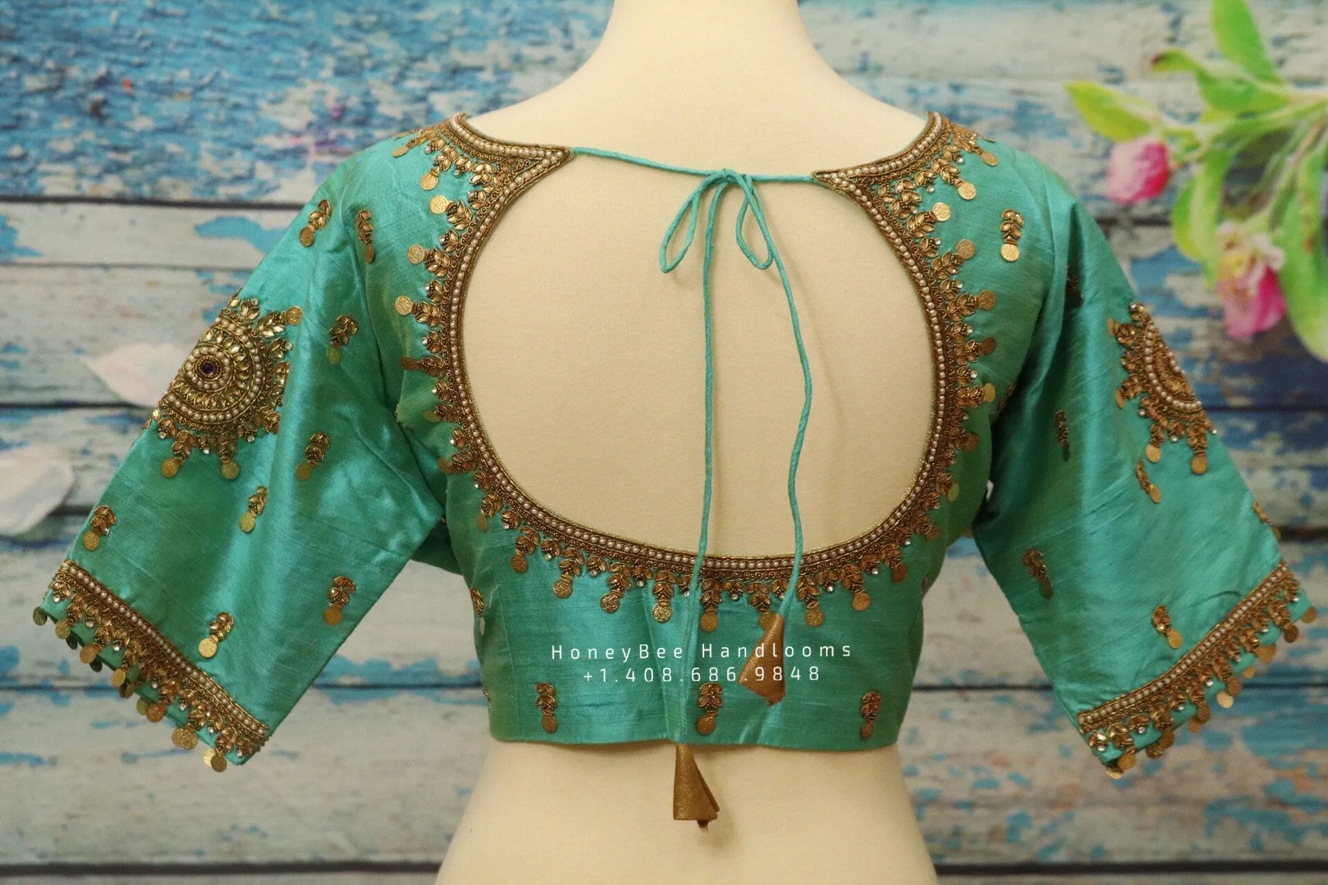 Saree Blouse| Saree Blouse |kasu Work Blouse | saree stitched Blouse| Bollywood Blouse | Zardosi Work Blouse | HoneyBee Handlooms