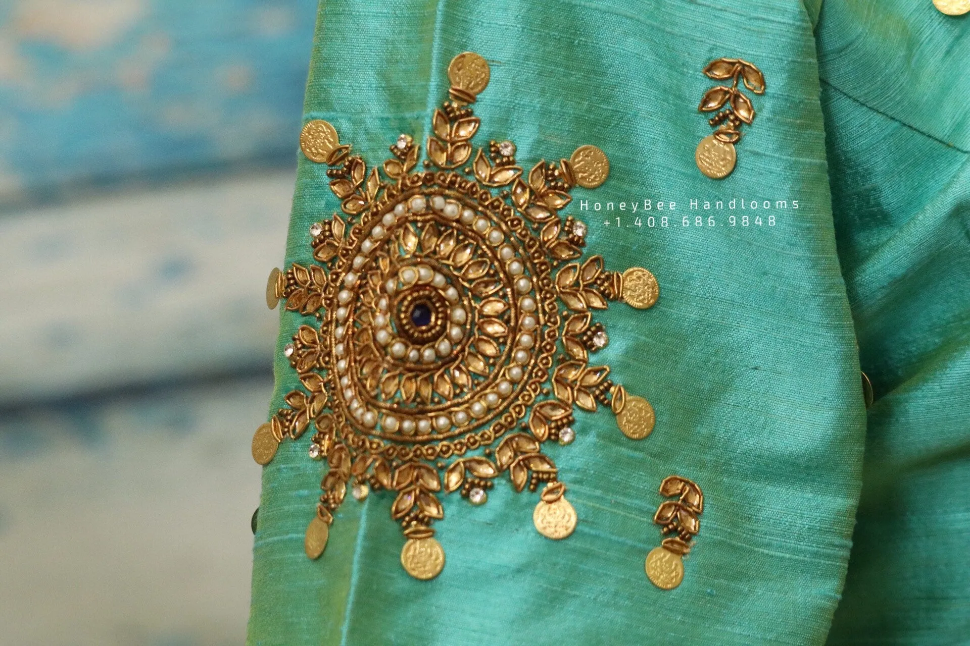 Saree Blouse| Saree Blouse |kasu Work Blouse | saree stitched Blouse| Bollywood Blouse | Zardosi Work Blouse | HoneyBee Handlooms