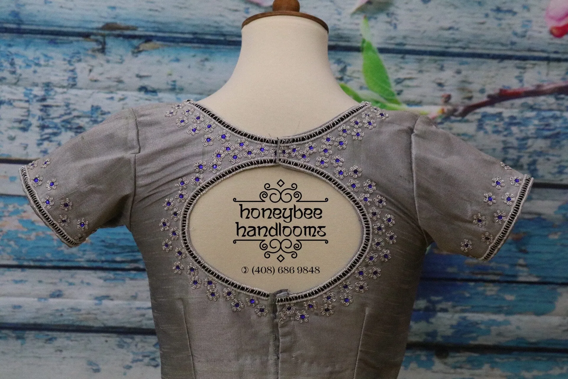 Saree Blouse | Stitched blouse |Silk Blouse | Pure silk Blouse| designer blouse|Maggam work blouse | HoneyBee Handlooms