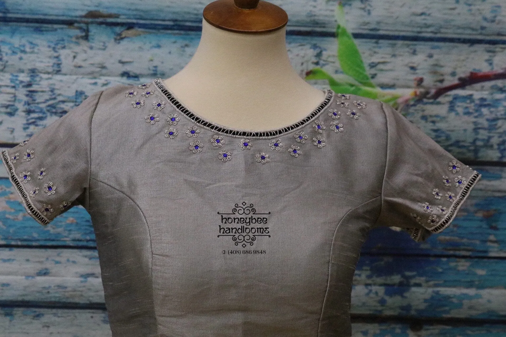 Saree Blouse | Stitched blouse |Silk Blouse | Pure silk Blouse| designer blouse|Maggam work blouse | HoneyBee Handlooms