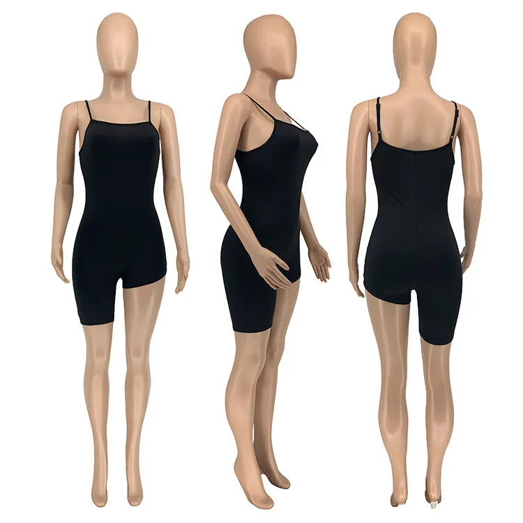 Sexy sports casual suspender jumpsuit AY2799