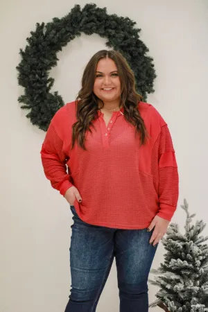 Shenanigans Christmas Blouse in Red