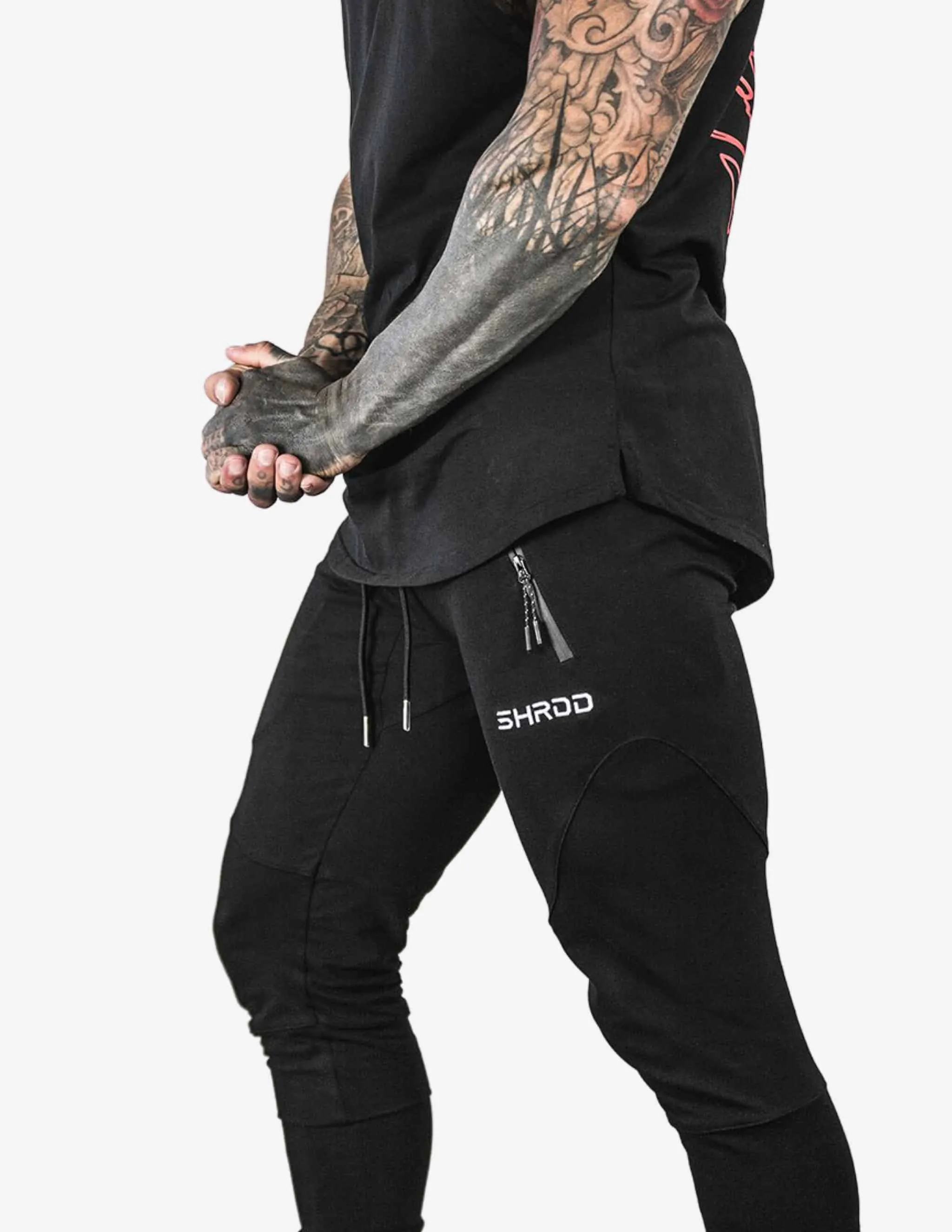 SHRDD Tapered joggers -Black/White