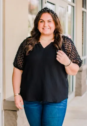 Side Show Black Blouse