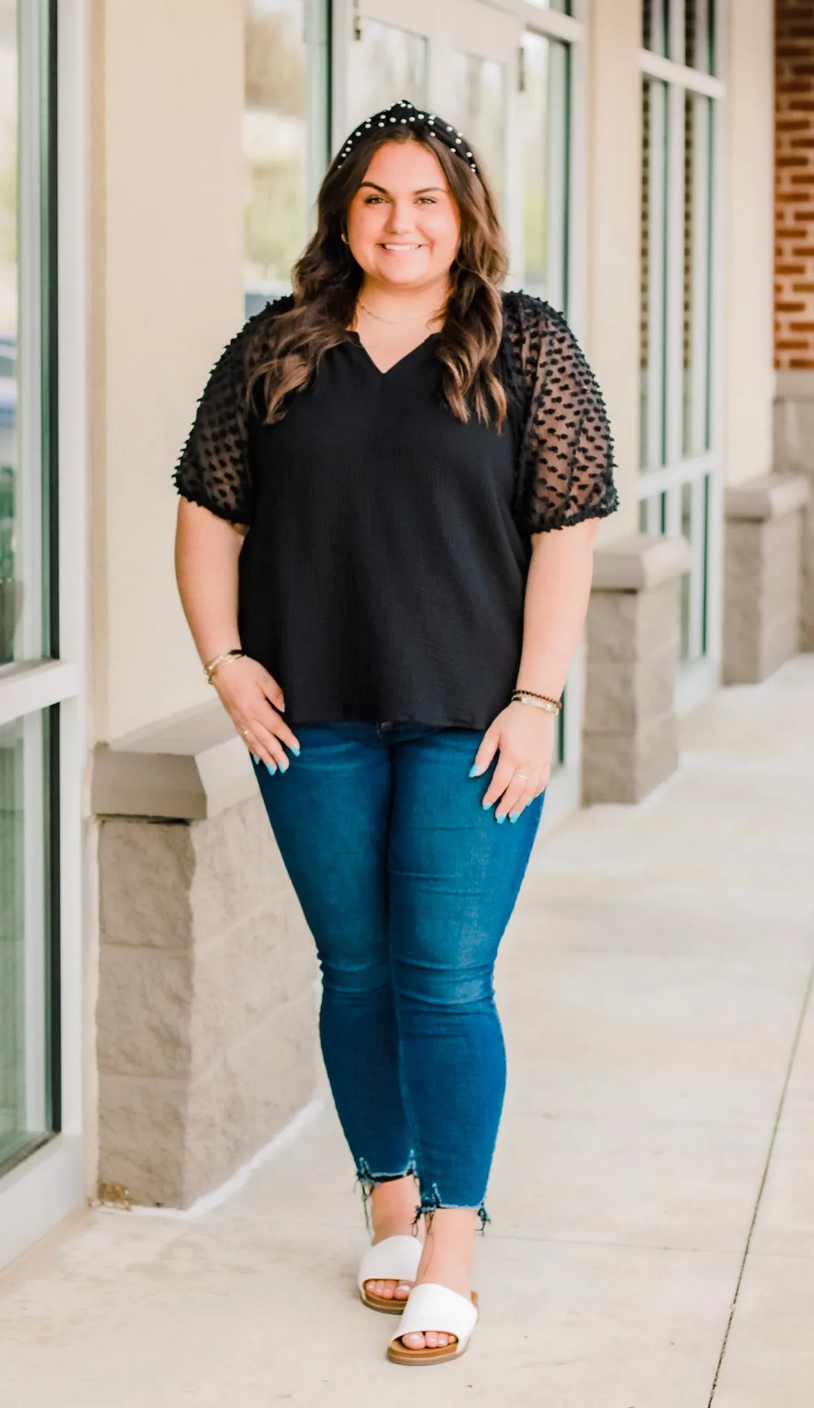 Side Show Black Blouse