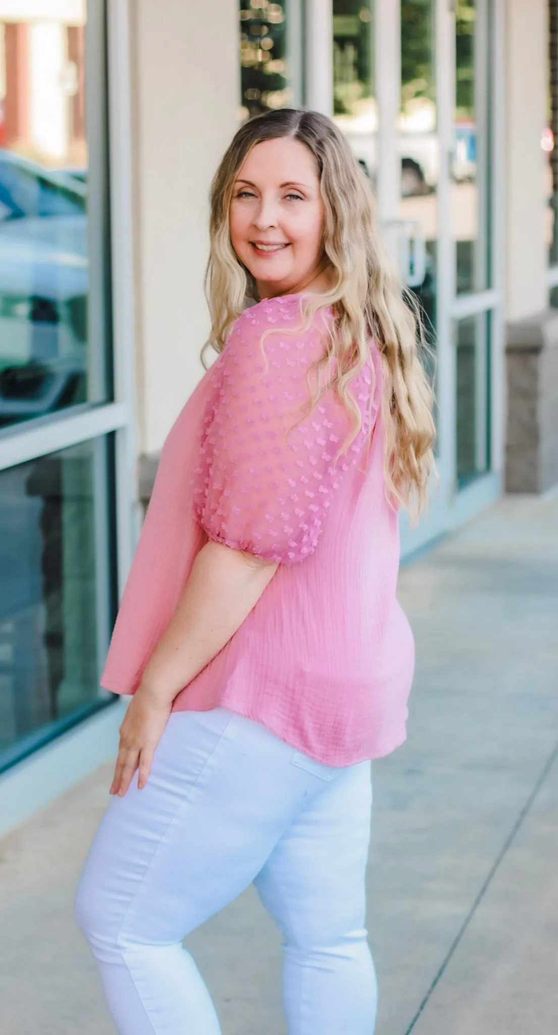 Side Show Mauve Blouse