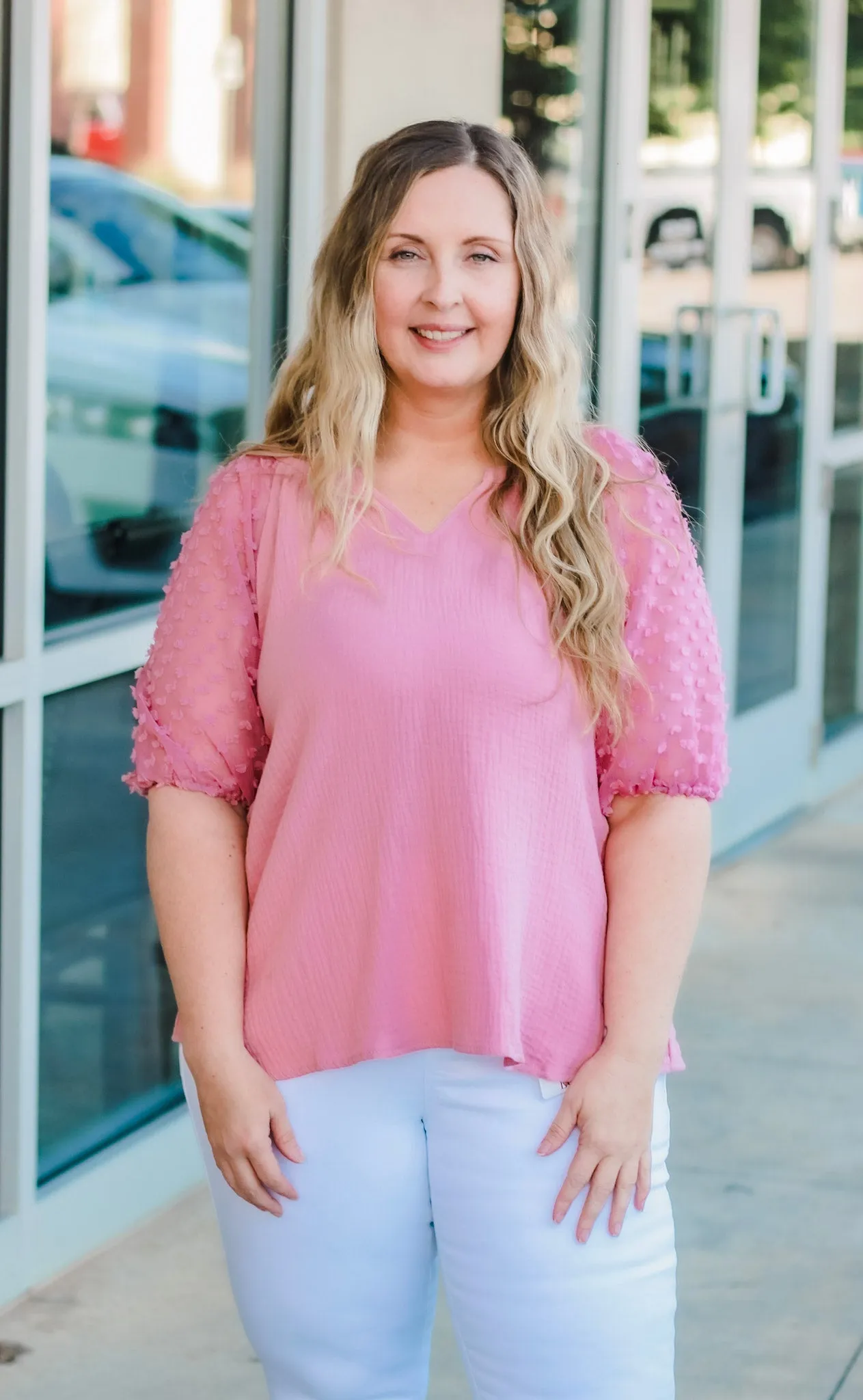 Side Show Mauve Blouse