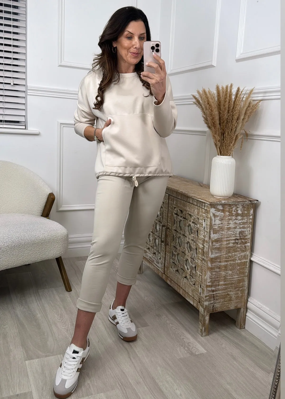 Sigala Beige Chino Joggers