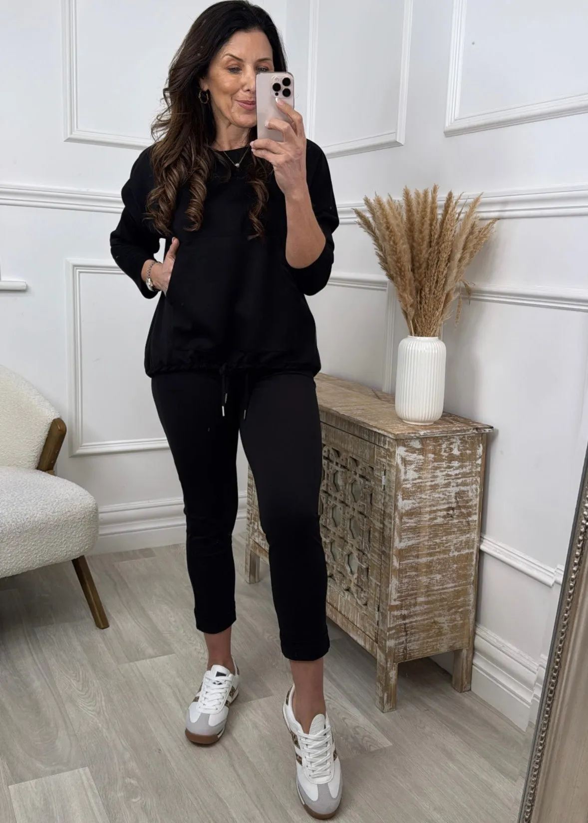 Sigala Black Chino Joggers