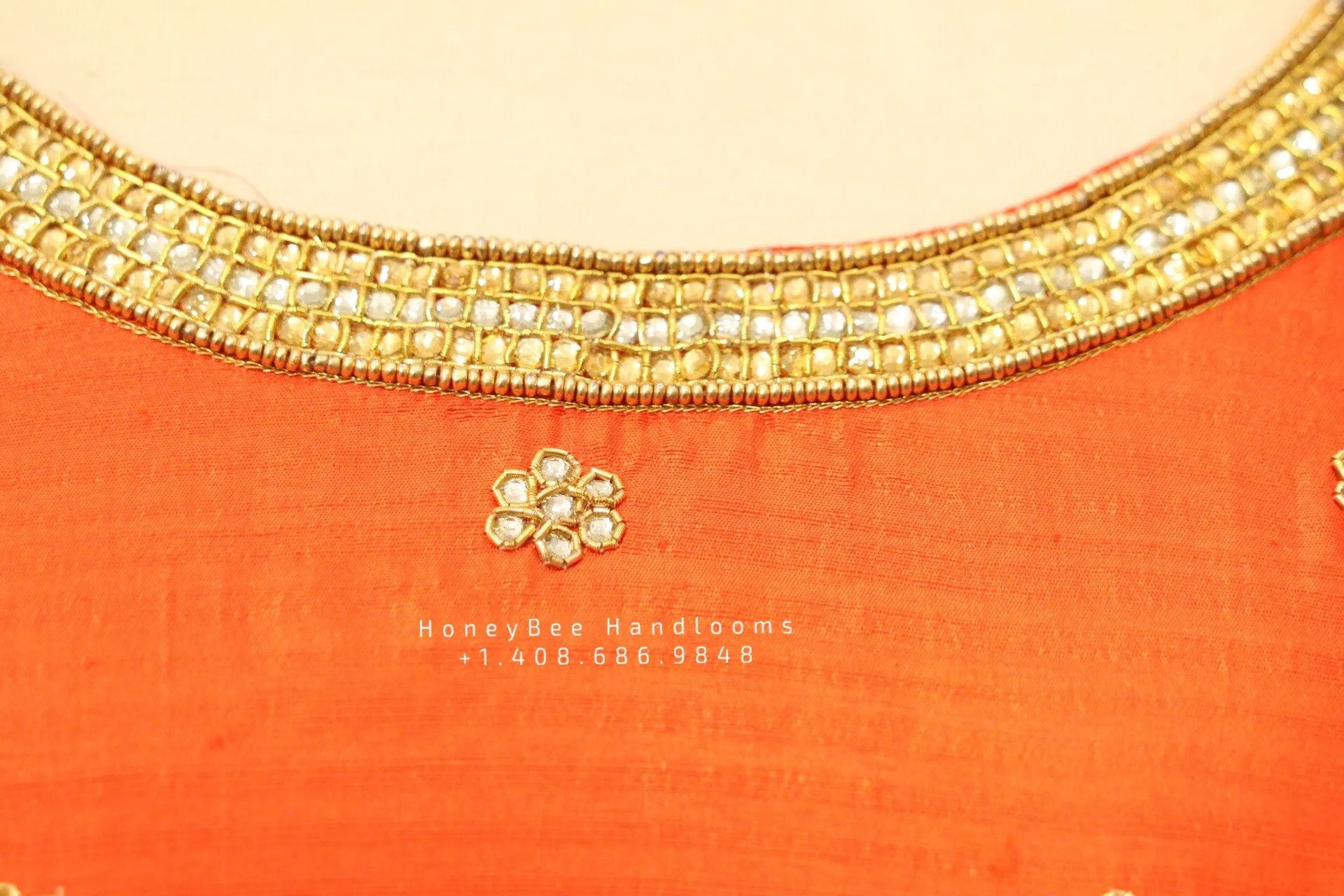 Silk Saree Blouse | Stitched blouse | Blouse!Silk Blouse | Pure silk Blouse | Ruffle sleev blouse| silver blouse- HoneyBee Handlooms