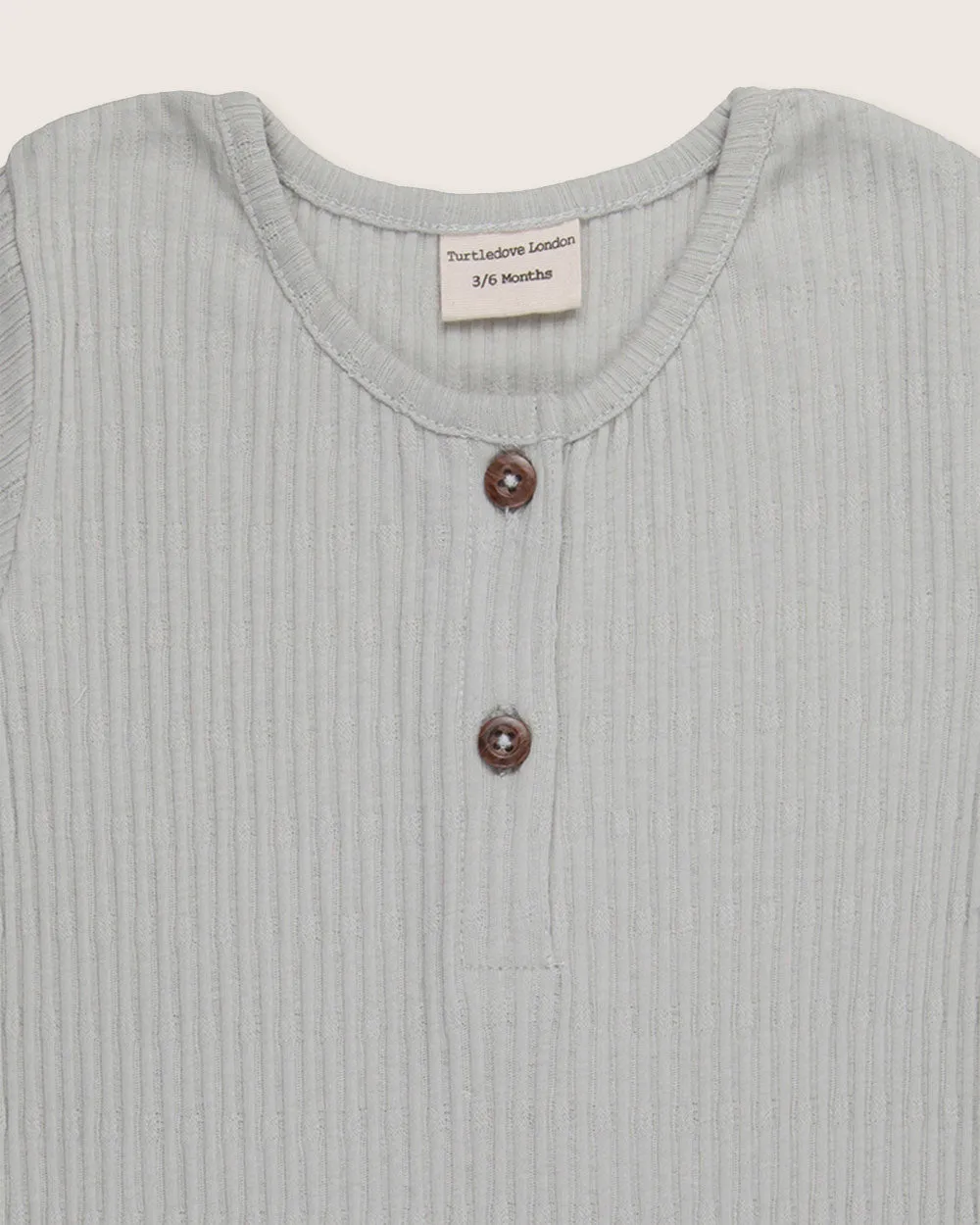 Sky Textured Baby Romper
