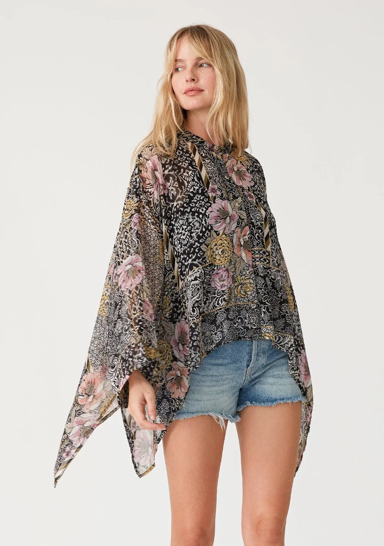 Sonoma Patchwork Print Blouse