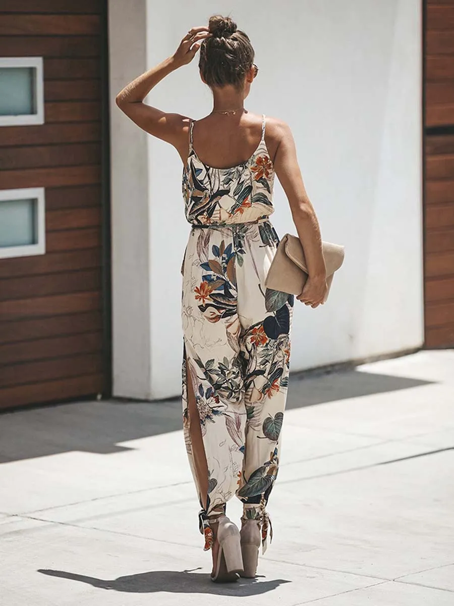 Stunncal Sexy Printed Pocket Jumpsuit