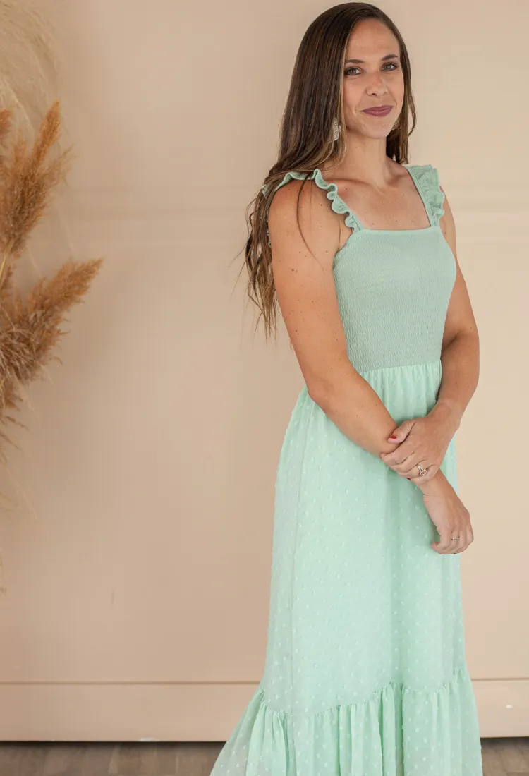 Sun Seeker Smocked Midi Dress