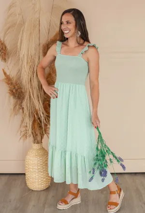 Sun Seeker Smocked Midi Dress