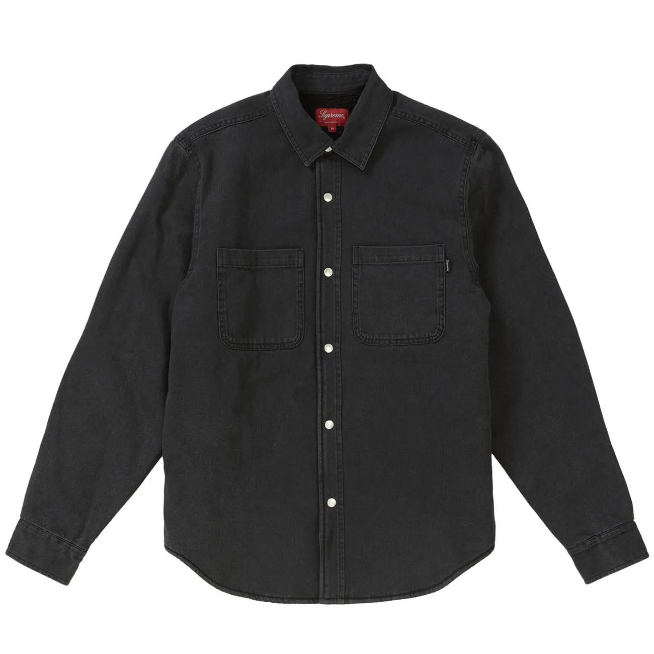 Supreme Sherpa Lined Denim Shirt- Black