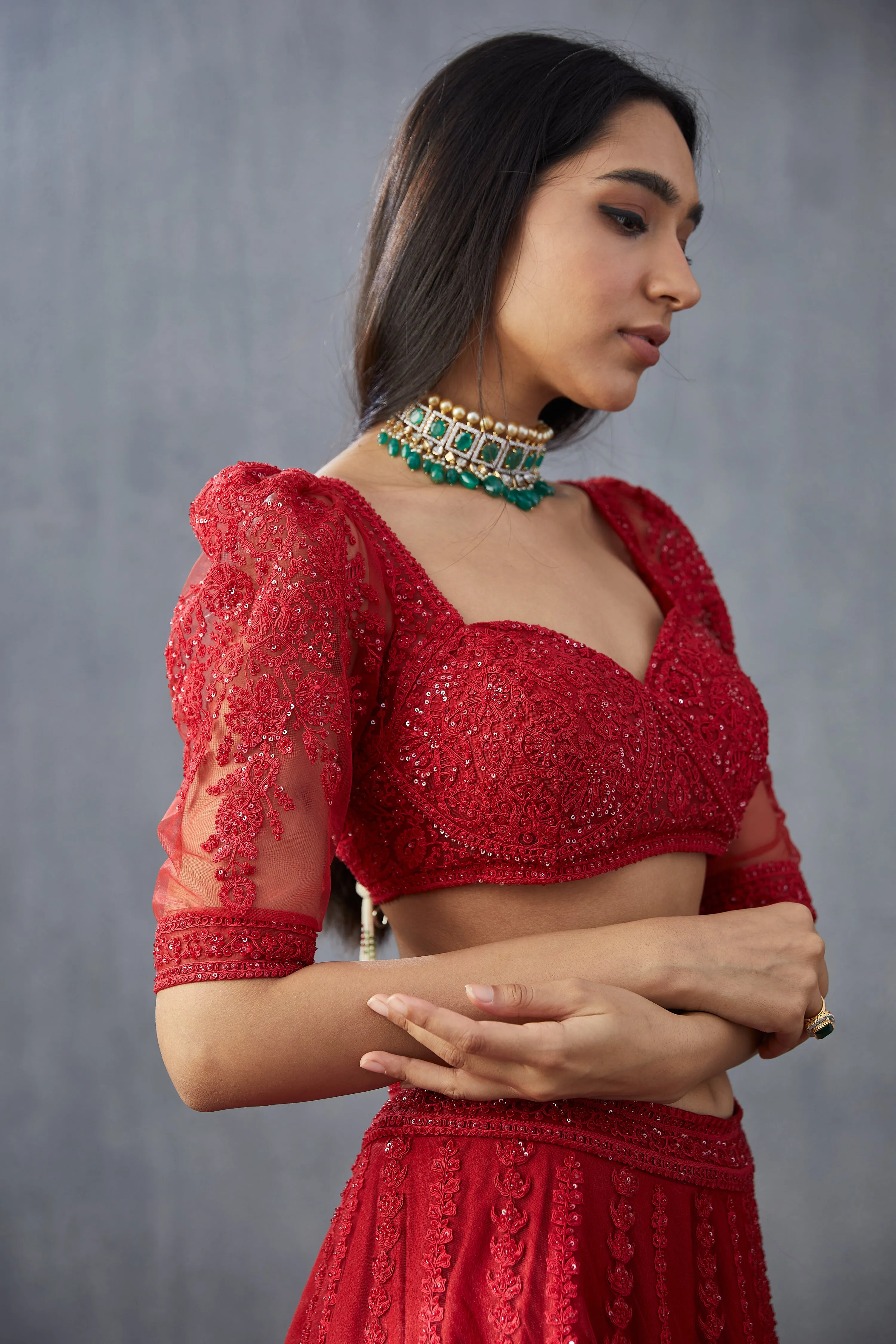 Surkh Hansini Blouse