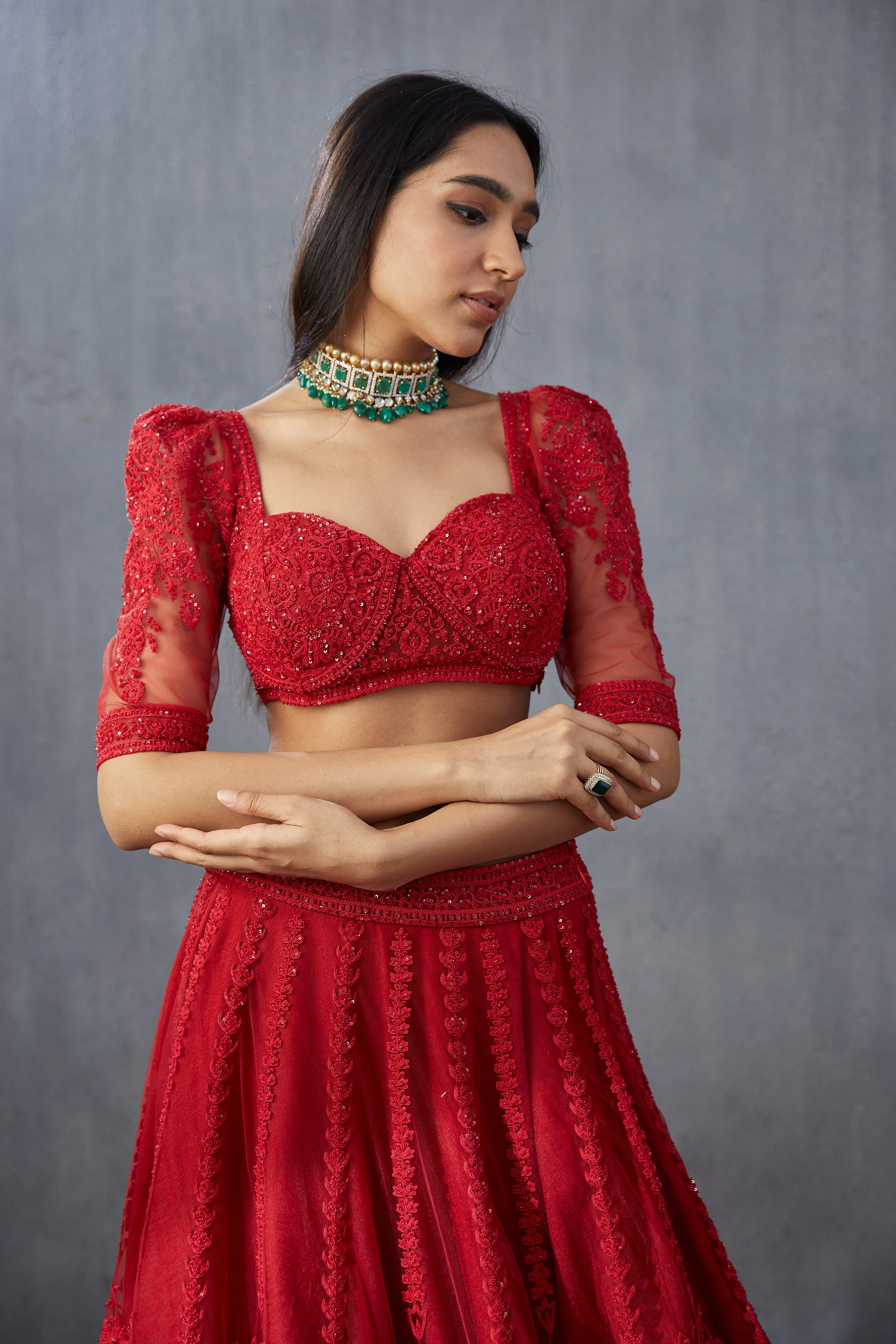 Surkh Hansini Blouse