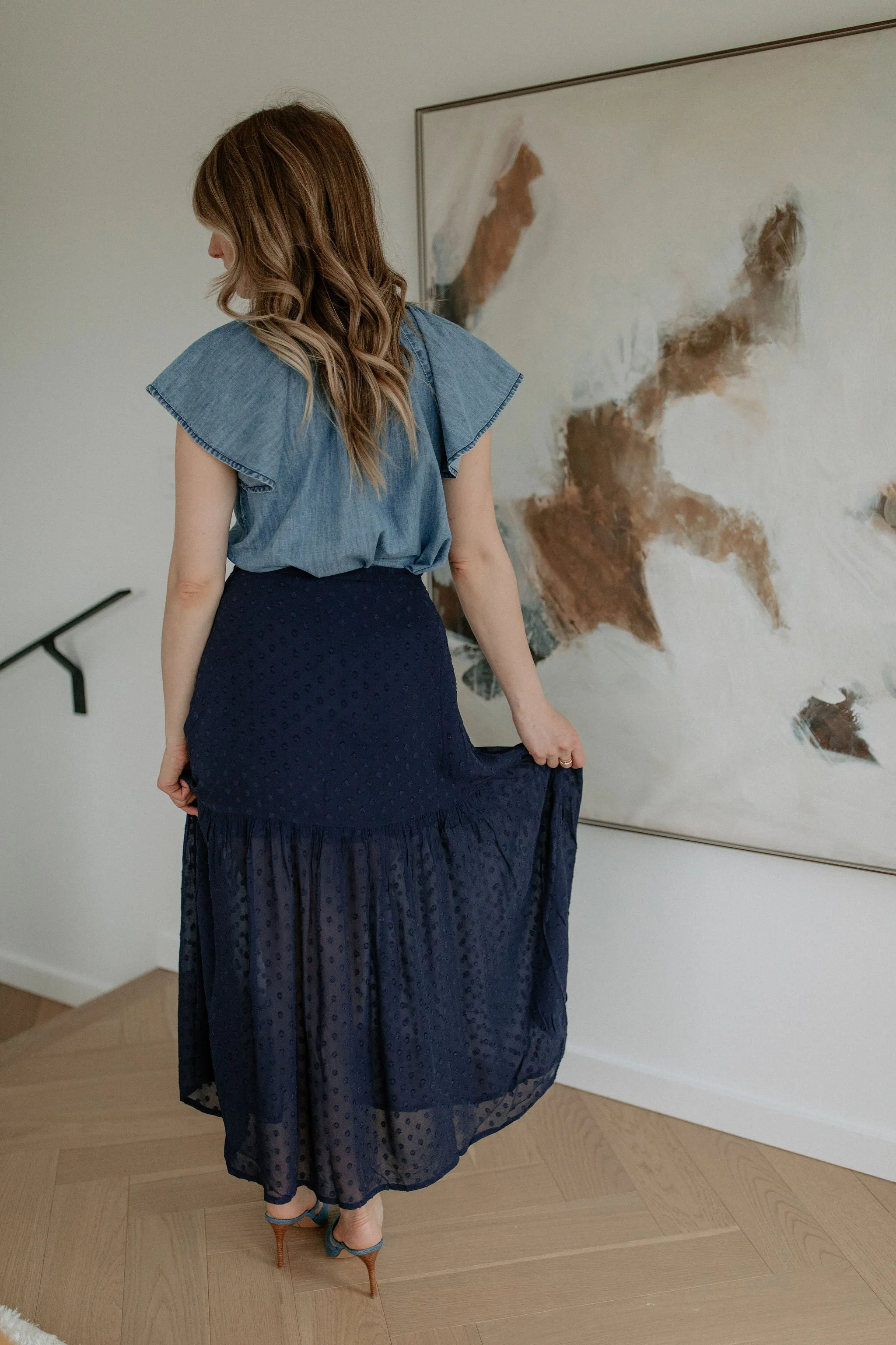 The Leni Shirt by FRNCH - Denim Blue