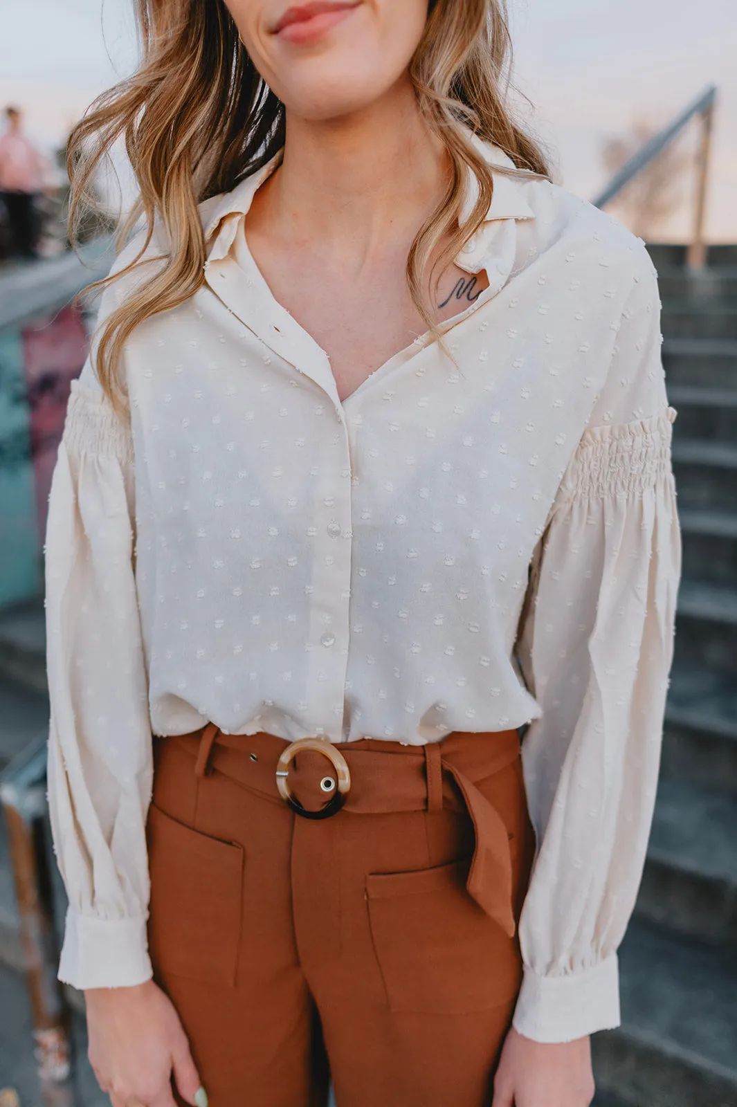 The Presley Blouse - Ivory
