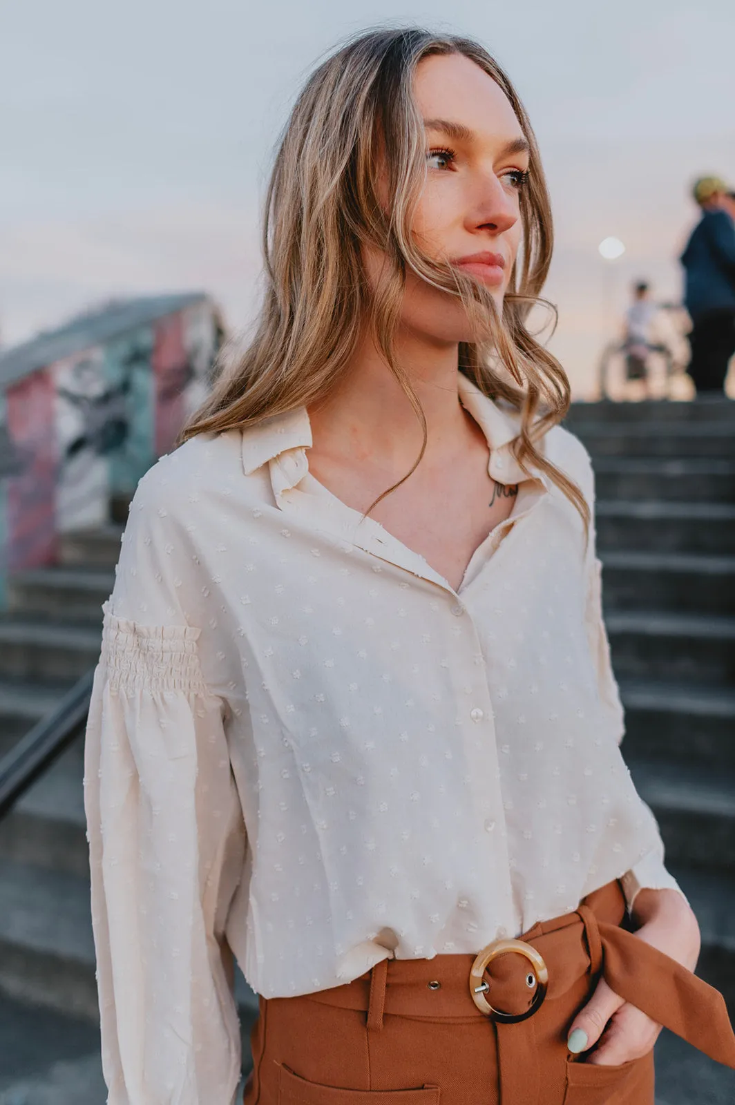 The Presley Blouse - Ivory
