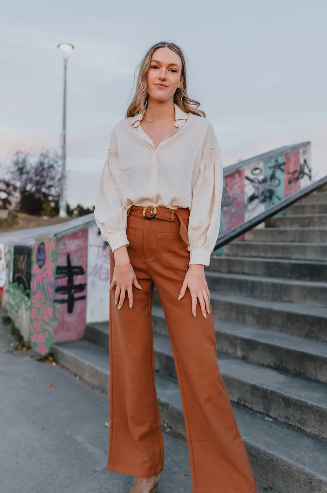 The Presley Blouse - Ivory