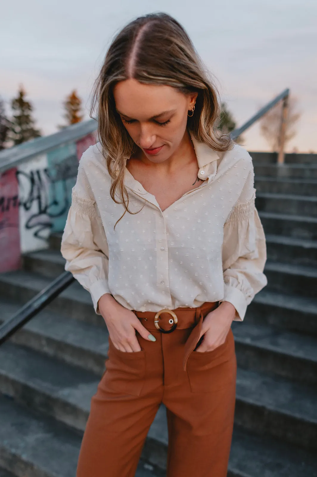 The Presley Blouse - Ivory