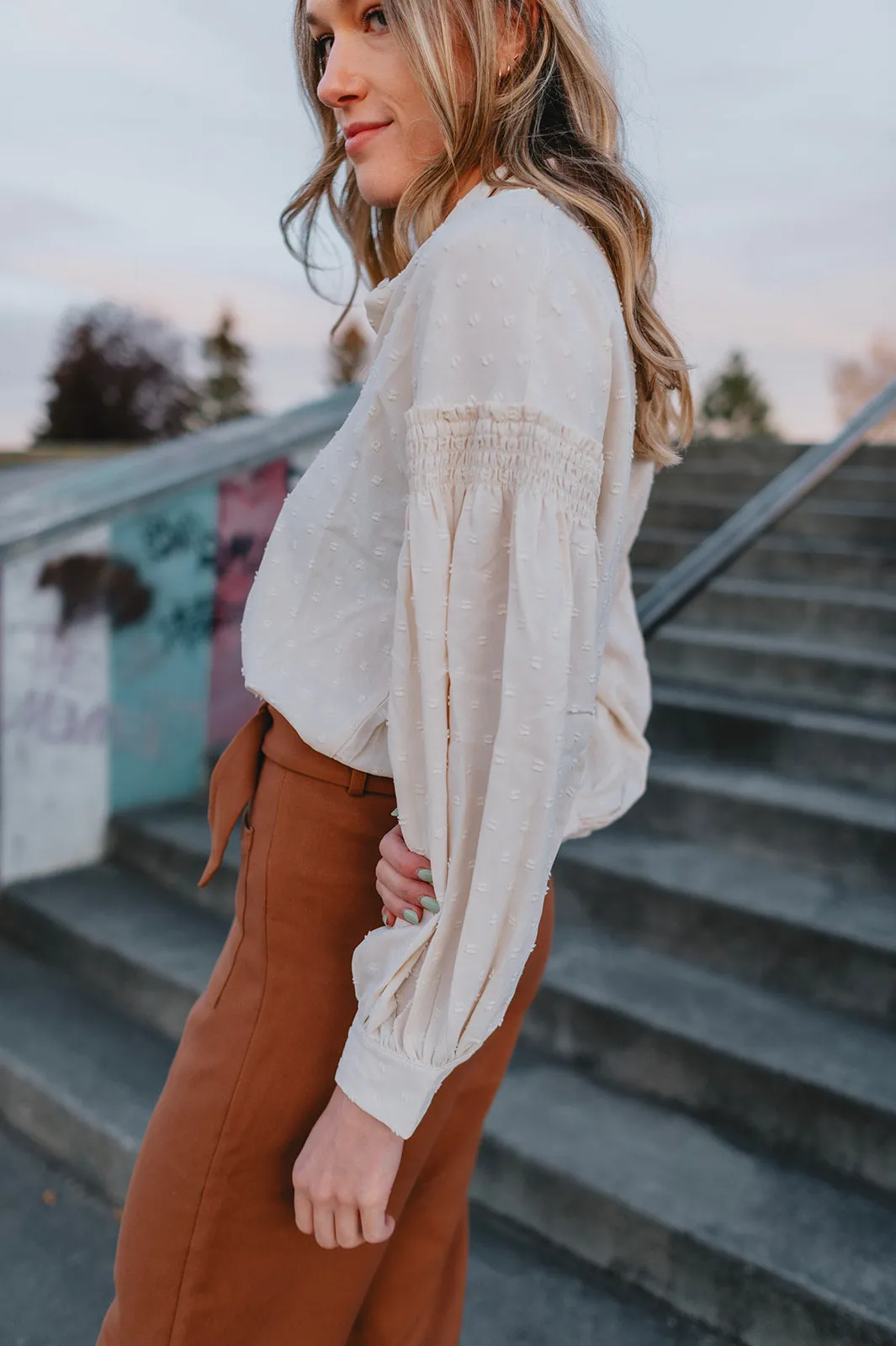 The Presley Blouse - Ivory