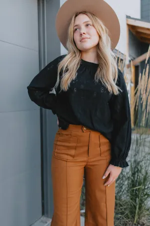 The Serenity Blouse - Black