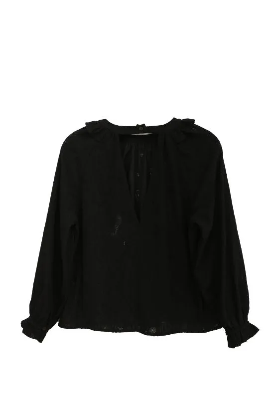 The Serenity Blouse - Black