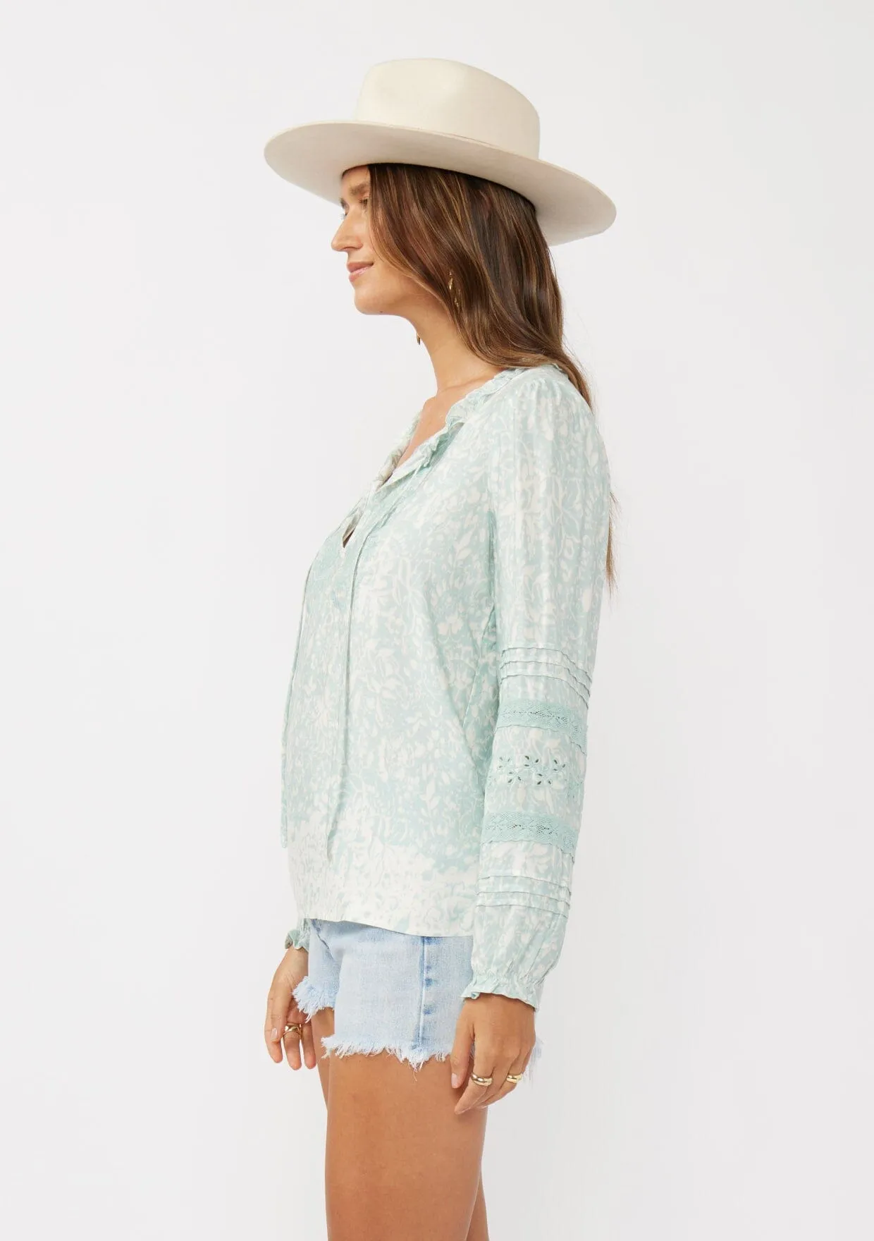 Tidal Flow Embroidered Blouse