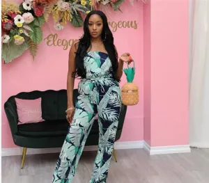 Tropical Mint Jumpsuit