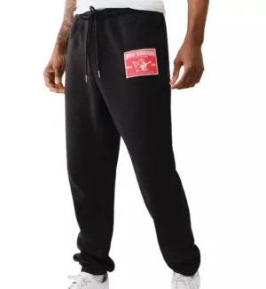True Religion Relaxed Ladder Applique Jogger Jet Black 108402