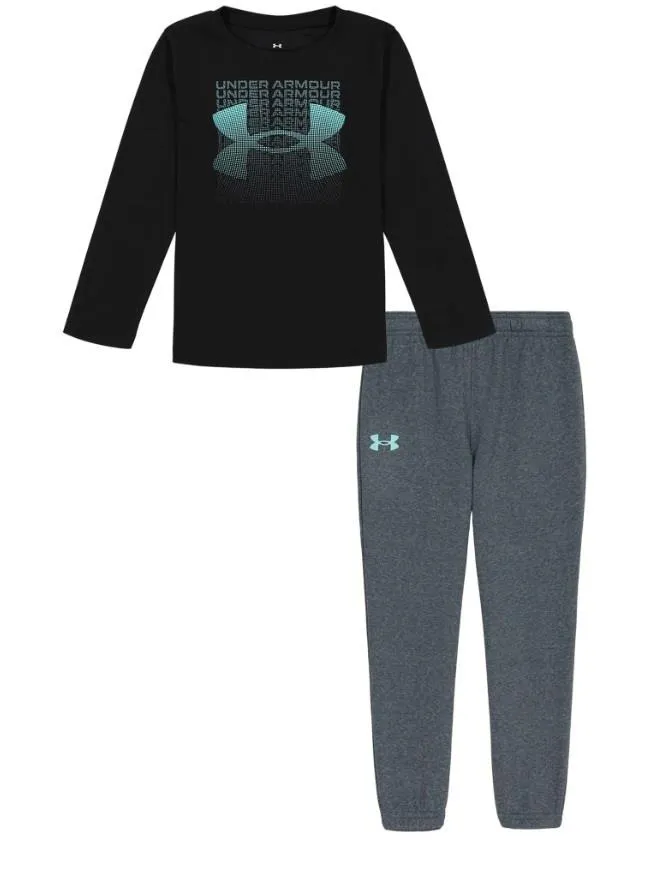 UA Fader Block Logo Set (2t-4t) - Boys
