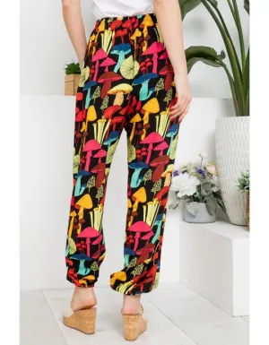 Unisex Mushroom Joggers (Black)