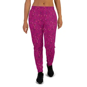 Viva Magenta Floral Joggers (XS-3XL)