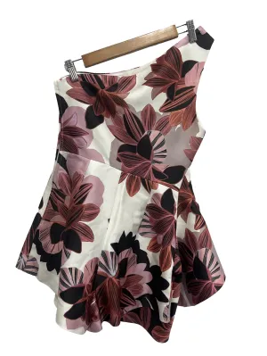 White Printed Toga Romper