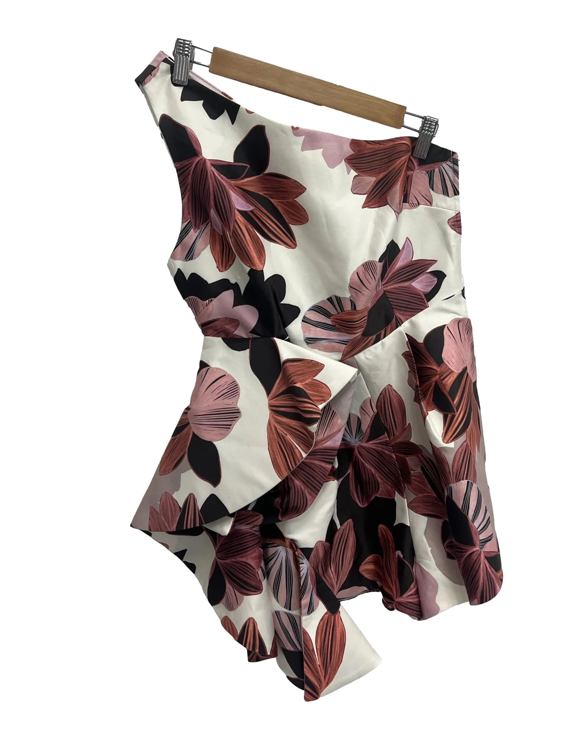 White Printed Toga Romper