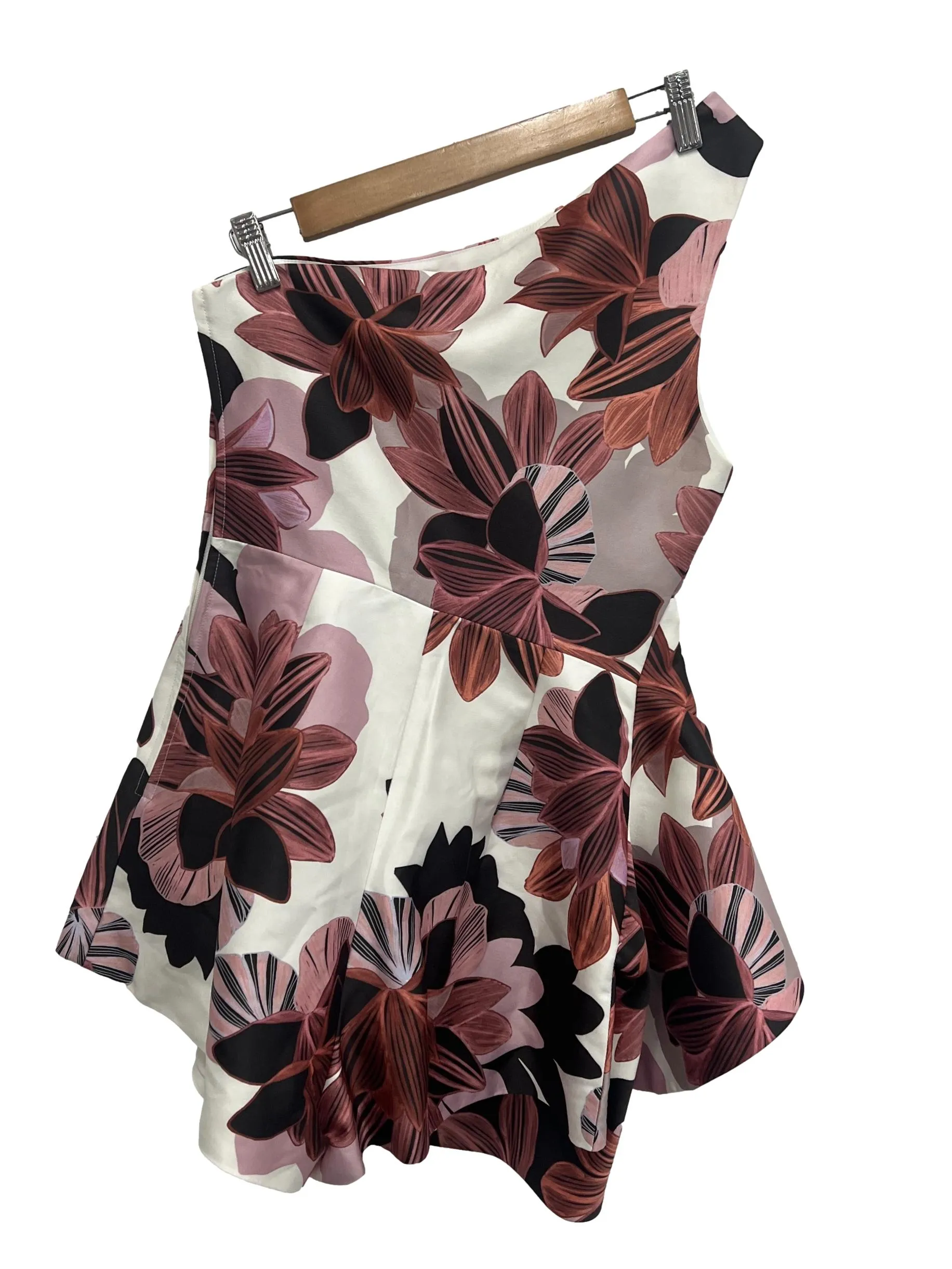 White Printed Toga Romper