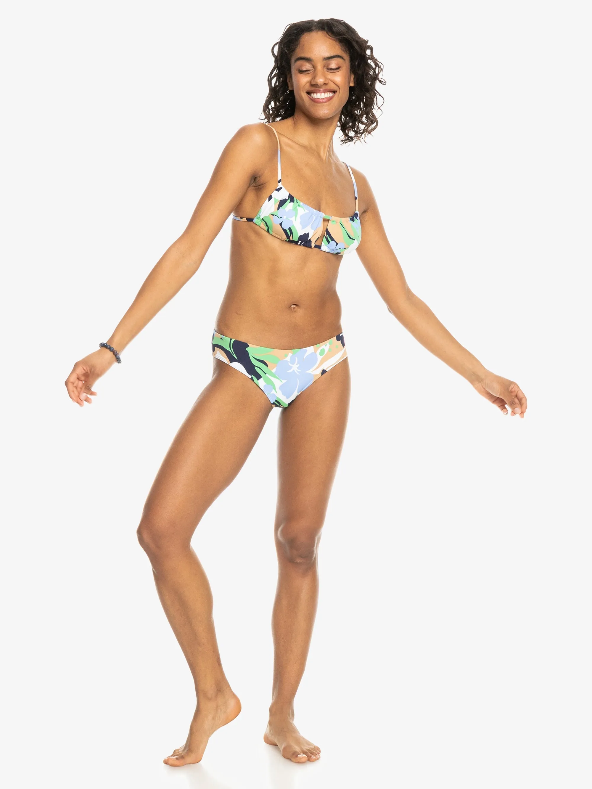Womens Printed Beach Classics Bralette Bikini Top