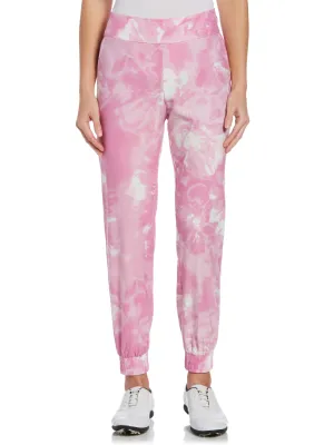 Womens Tie Dye Stretch Golf Jogger