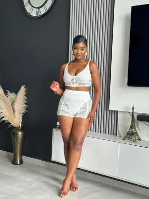 Zasio Lace Short Set